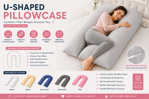 Shaped pillowcase pregnancy - u,