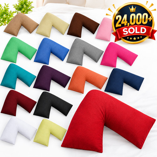 Shaped pillow case cover - v,