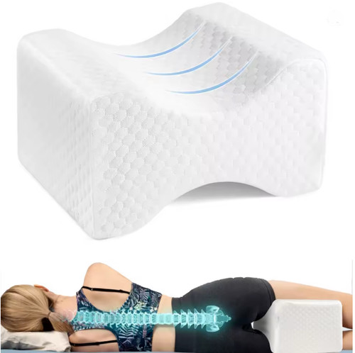 Memory foam knee pillow - foam, side