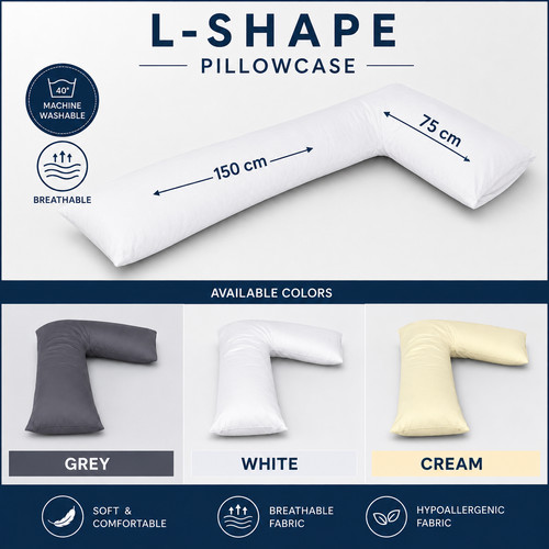 Shape pillowcase polycotton - l,