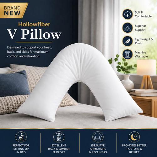 Shaped pillow hollowfiber - pillow,